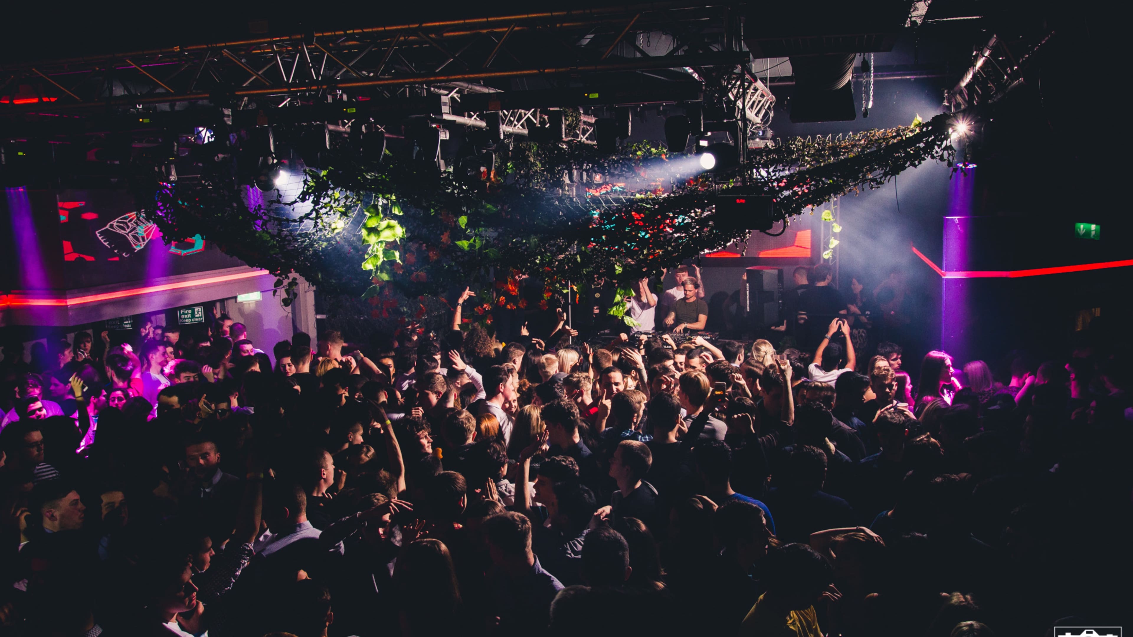 Crowd on the dancefloor at a Grenade club night, 2015