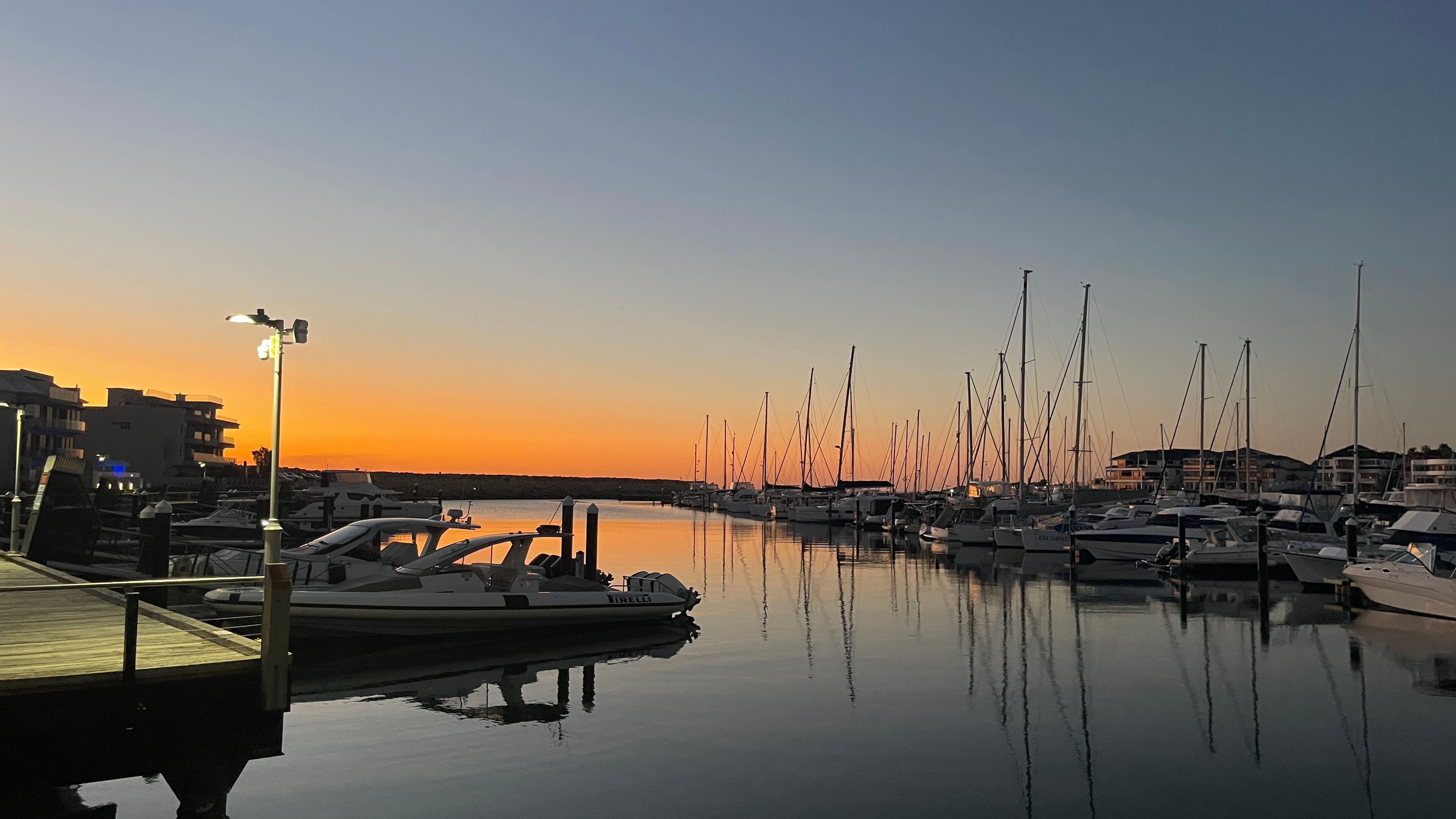 Marina at sunset, Western Australia, 2024